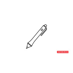Fototapeta premium A detailed line drawing of a modern mechanical pencil with clip