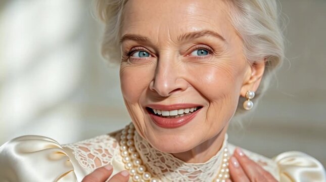 Anciana mostrando una expresi&oacute;n traviesa y p&iacute;cara con la lengua hacia afuera