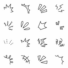Obraz premium Set of icon Effect