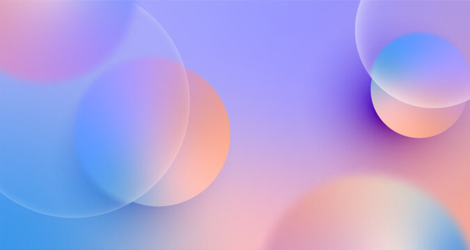 Soft pastel gradient background with smooth circular shapes.