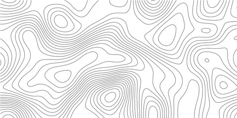 Fototapeta premium White Topographic Map Background with Wavy Contour Lines – Geographic Elevation Pattern, Abstract Topography Line Map, Vintage Outdoor Cartography Style, Paper Texture Vector