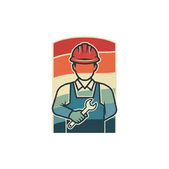 Obraz premium Construction worker holding w...