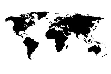 Simple World Map Illustration