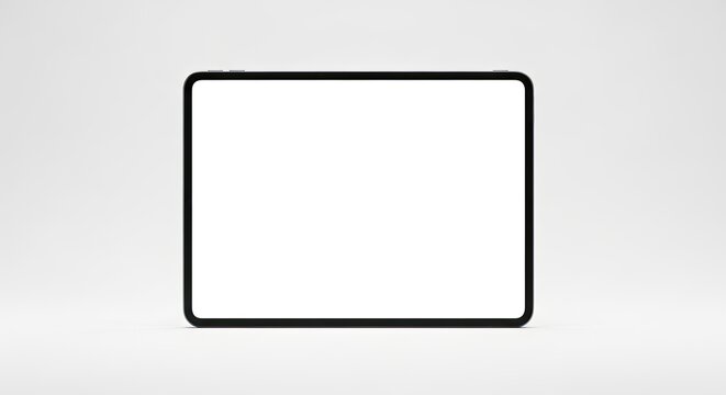 tablet pc on white background
