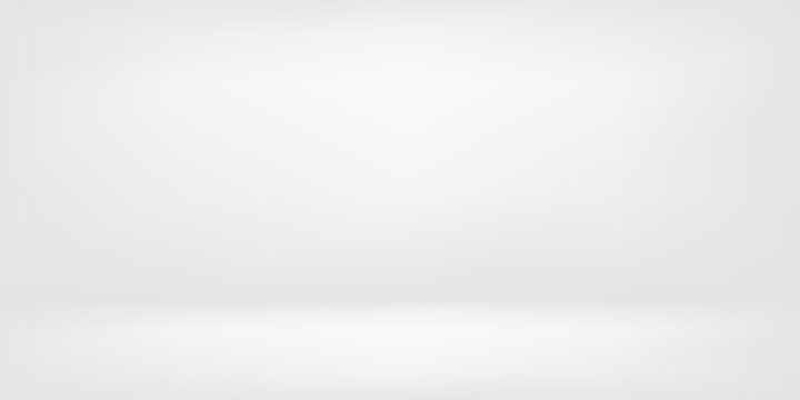 Modern color gray gradient spotlight curve line room perspective texture background.  Studio backdrop wallpaper light radius wall white astract simple modern