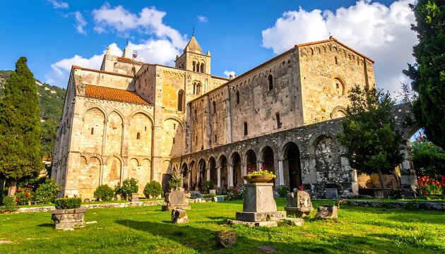SantAngelo in Formis Abbey - A Historic Benedictine Monastery in Capua, Italy.