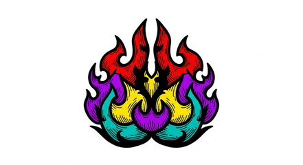 Fototapeta premium vector illustration of a tattoo