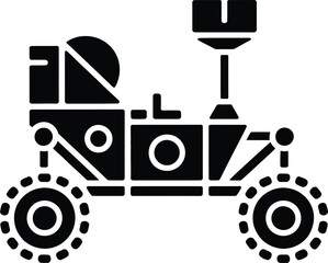 Obraz premium Black vector tractor icon for agriculture or farming concepts