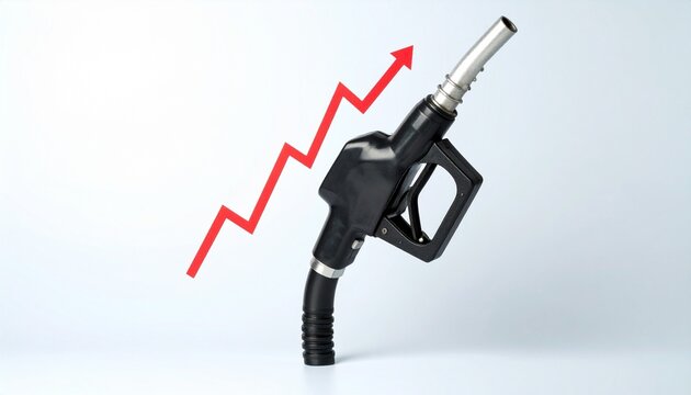 Rising fuel cost symbol