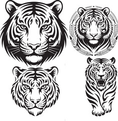 Fototapeta premium Tribal Tiger Power