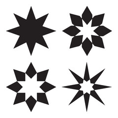 Obraz premium Traditional Islamic floral star geometric ornament Arabic decorative vector design