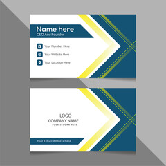 Fototapeta premium Creative and corporate Clean and Simple Business card design