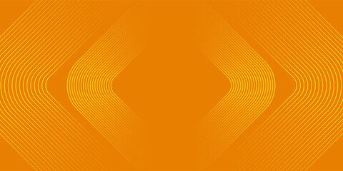 Orange abstract background. Minimal pattern. Vibrant gradient geometric lines. Modern design. Suit for banner, cover, business, flyer. © zaini