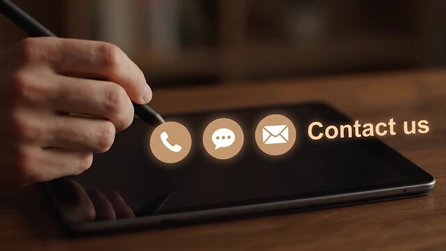 Hand placing coffee pods on tablet for business meeting or remote work setup