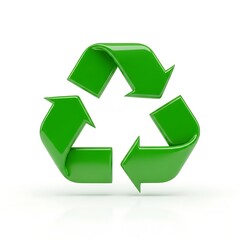 Obraz premium Green recycling symbol