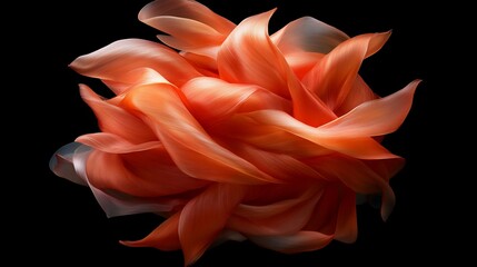 Obraz premium Abstract petals form a radiant blossom