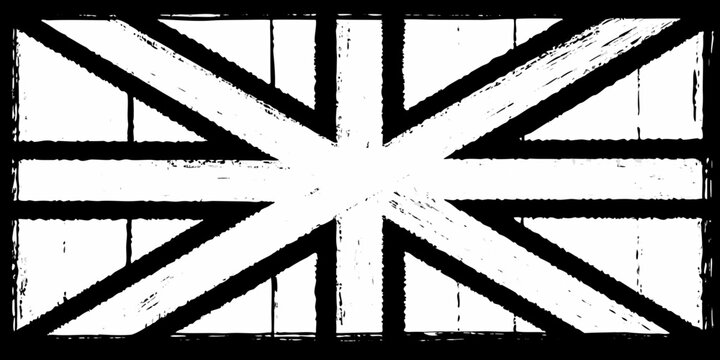 Abstract geometric pattern resembling a fragmented union jack flag