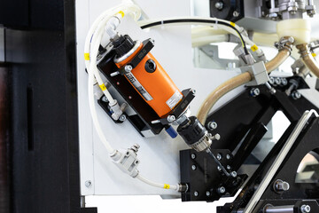 Drilling machine for drilling holes in tubes and sheet materials in production. Drilling machine.