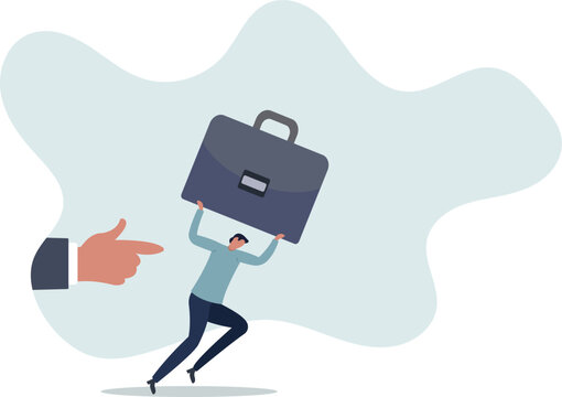 Fired employee, layoff or dismissal worker, misconduct or underperform staff, failure or trouble employment, jobless or unemployment concept.person's life situation and his activities.