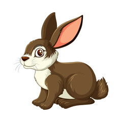 Obraz premium Happy Spring Rabbit with Easter Eggs