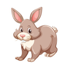 Obraz premium Happy Spring Rabbit with Easter Eggs