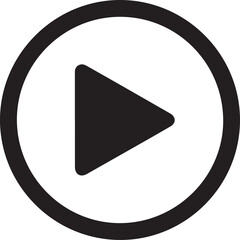 Video Play button icon vector illustration isolated on white background media player