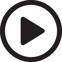 Video Play button icon vector illustration isolated on white background media player