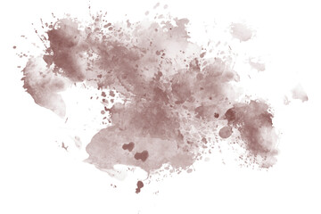 Obraz premium Abstract Dark Red Watercolor Splash and Splatter Artistic Texture on Transparan Background