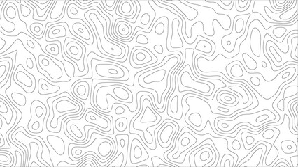 Modern Abstract Topographic Map Pattern Background © MD