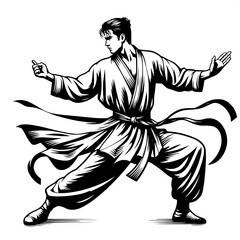Chinese Martial Arts Kung Fu Pose