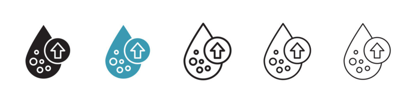 High cholesterol icon in flat style. Basic vector symbol illustration
