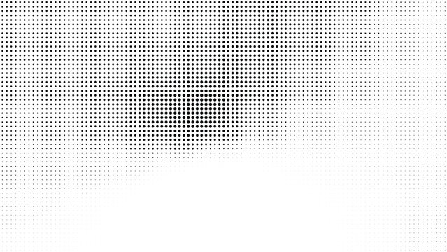 Retro grunge overlay halftone dot pixel pattern backdrop, gradient texture and digital technology background in pop art comic style. Distressed halftone dotted banner frame for social media business.