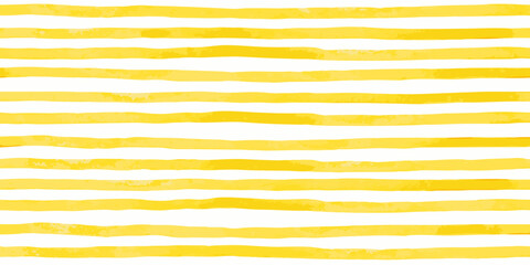 Abstract watercolor stripes in shades of yellow on a white background © Shabita