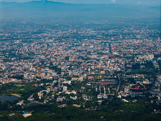 Fototapeta premium Aerial view Chiang Mai, Thailand