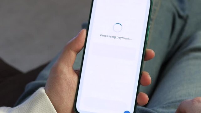 Modern smartphone UI showing a seamless tax payment process. Sequence displays tax breakdown, button interaction, and payment success confirmation. Ideal for software demos, banking ads, and fintech