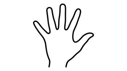 Obraz premium A hand with fingers spread apart