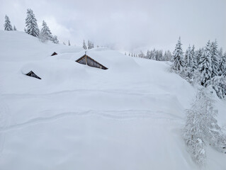 Passy Mont Blanc Ski Area Winter Alpine Landscape