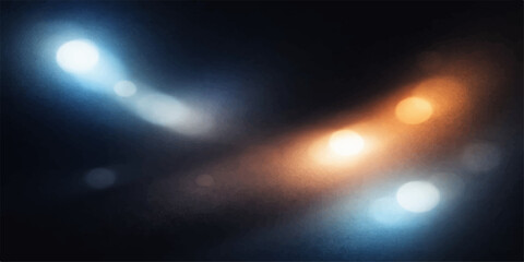 Abstract glowing cosmic night sky with stars and nebula lights © Mitu