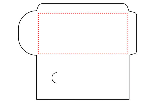 Wedding Envelope die cut template