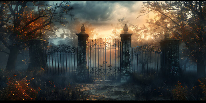Haunting Sunset Gate