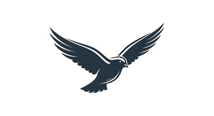 Obraz premium Elegant bird in flight with outstretched wings