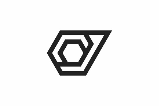 Letter CJ Bolt or Mechanical Logo 