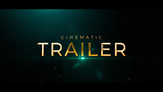 Cinematic Gold Title Animation