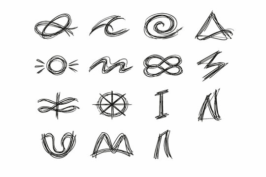 Form delta abstract icon eta gamma generation loose mu simple vector beta