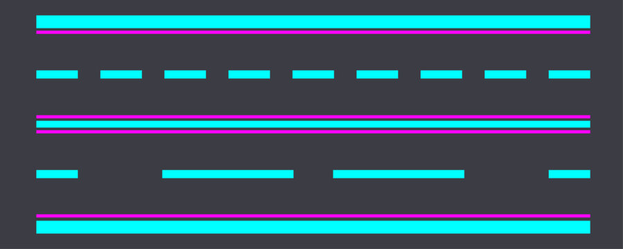Vibrant Abstract Geometric Lines Background: Modern Digital Pattern in Neon Cyan Magenta