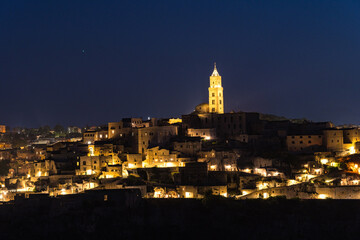 Fototapeta premium night view of the old town of italien
