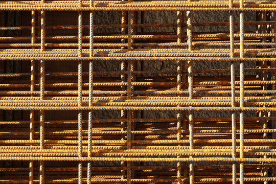 Treillis soud&eacute; rouill&eacute; en panneaux pour chantier de construction