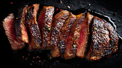 grilled meat on the grill