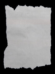 Torn paper on black