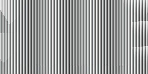 Obraz premium Abstract Black and White Striped Background with Vertical Lines and Gradient Shadows, Modern Minimal Monochrome Pattern Design for Graphic and Business Use